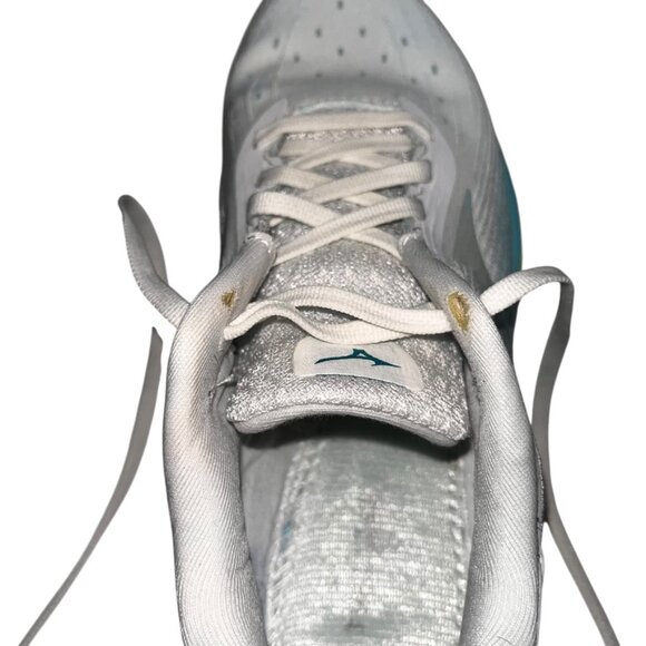 (25136) Saucony Wave Sky 05 Running Shoes Women's Size 8 White Teal Green - Picture 8 of 8